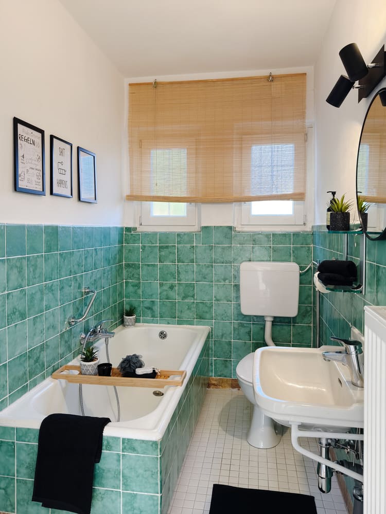 Erbimmobilie Seligenstadt_Vorher Nachher Home Staging 11 Badezimmer mit Charme – Home Staging trotz Renovierungsbedarf in Seligenstadt