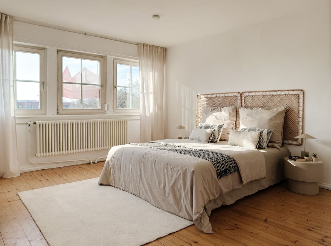 Erbimmobilie Seligenstadt_Vorher Nachher Home Staging 12 Schlafzimmer nach Home Staging – stilvoll eingerichtet von Anja Krohnen in Seligenstadt