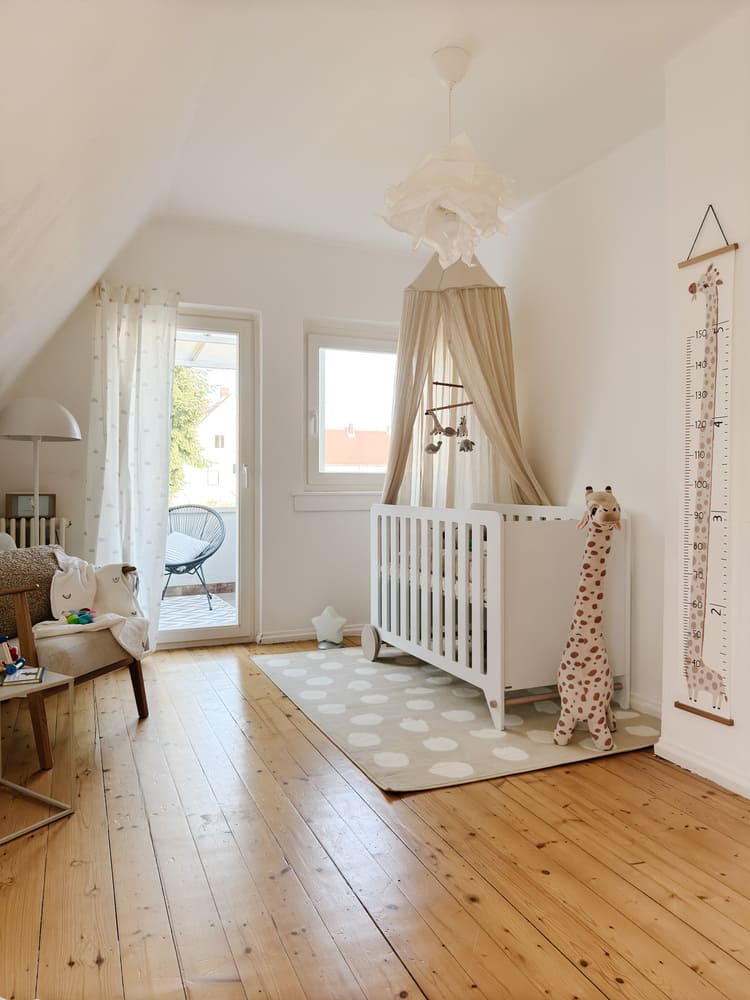 Erbimmobilie Seligenstadt_Vorher Nachher Home Staging 19 Babyzimmer nach Home Staging – liebevoll inszeniert von Anja Krohnen in Seligenstadt