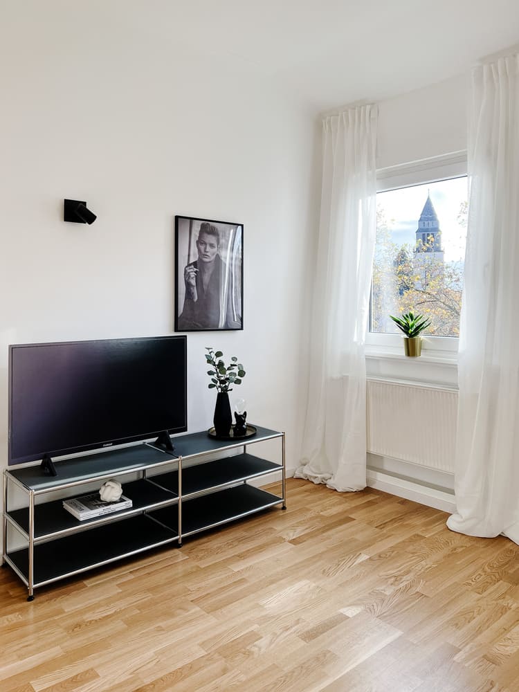 Staging Wohnzimmer, Altbau Wiesbaden, Anja Krohnen Home Staging